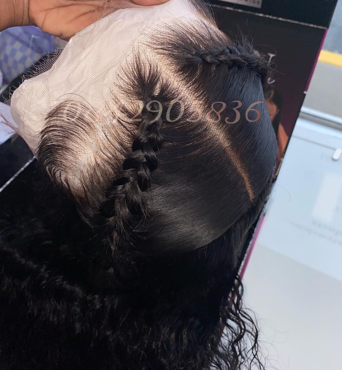 13x4 Full Frontal Glueless Curly wig