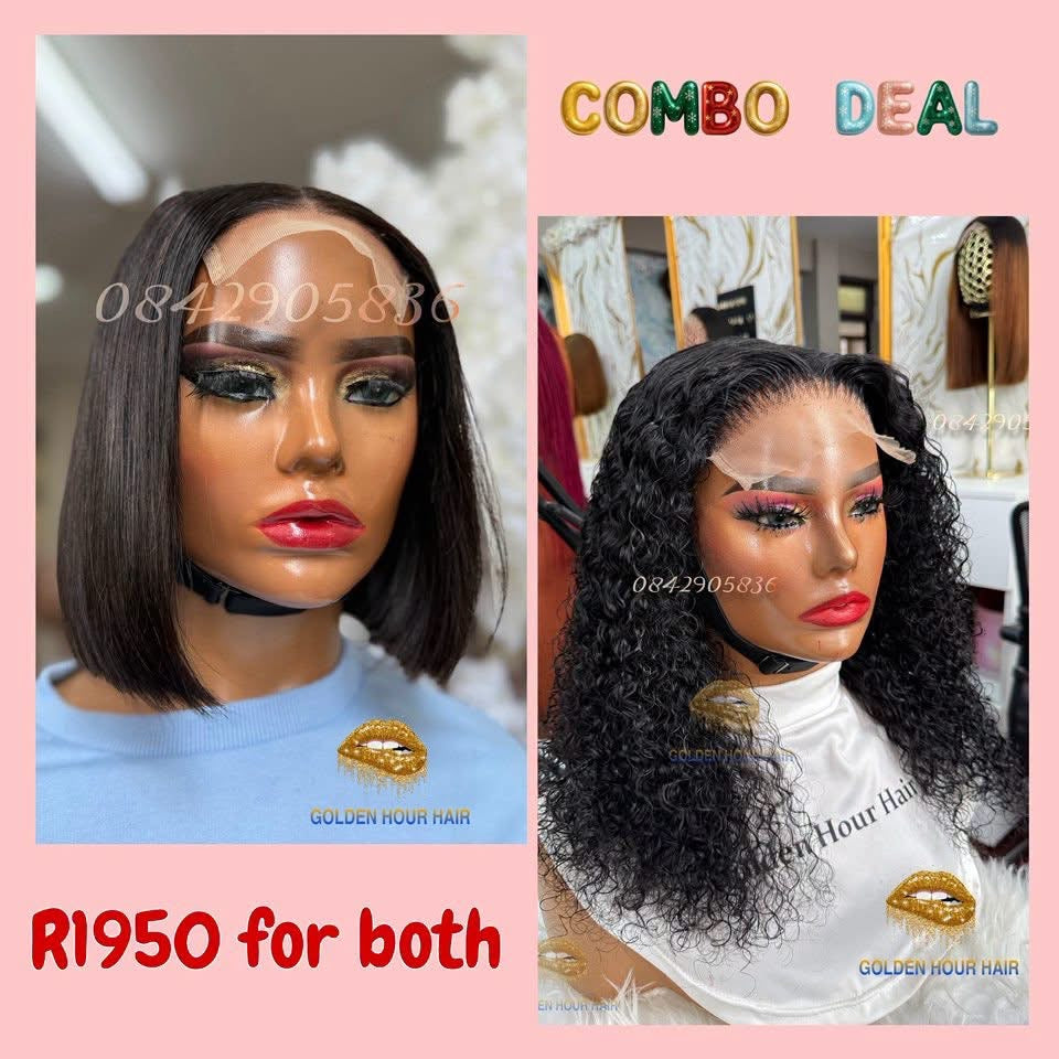 Combo Deal – 8” Straight & 18” Curly