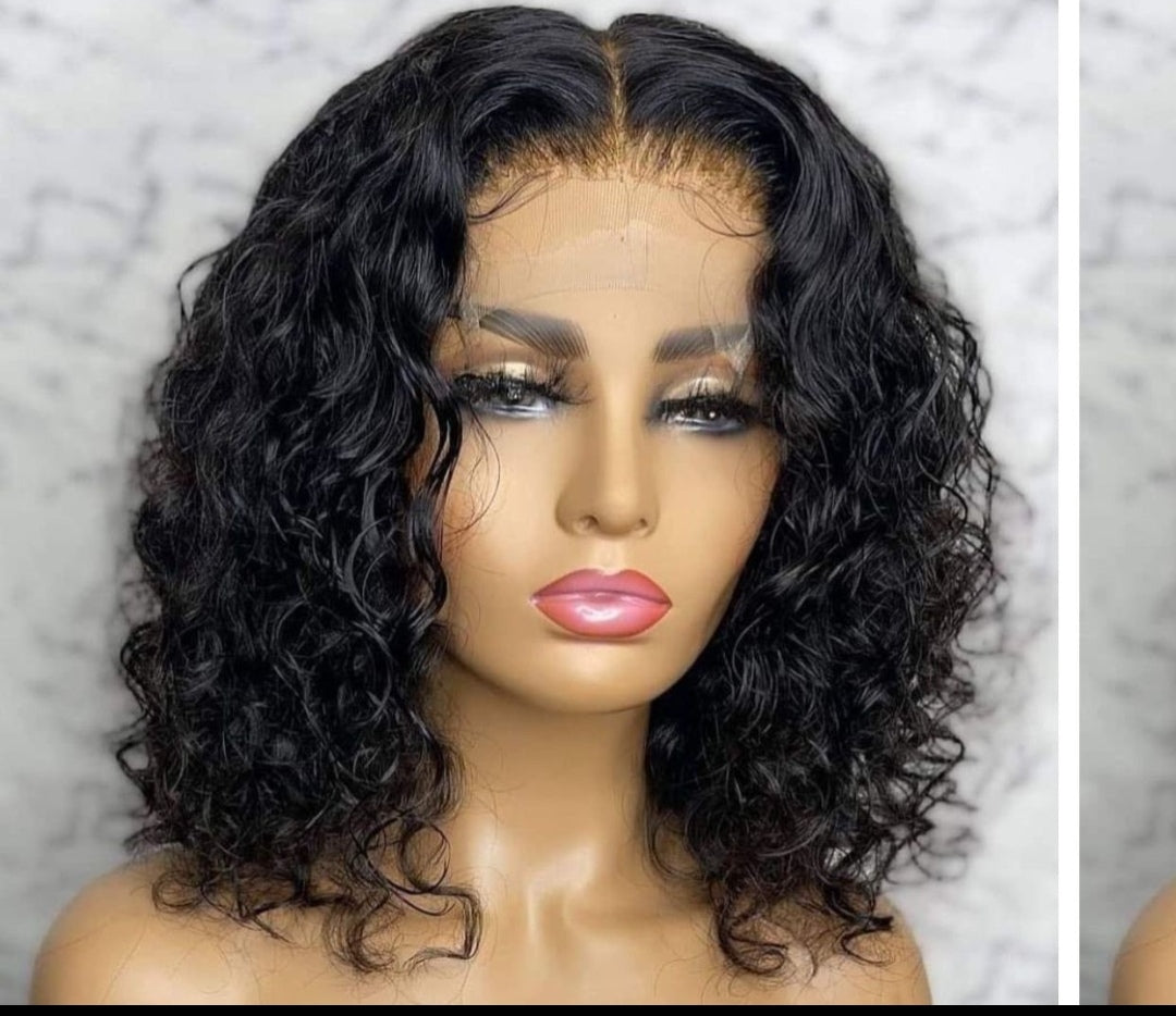 4X4 Closure Curly Wig