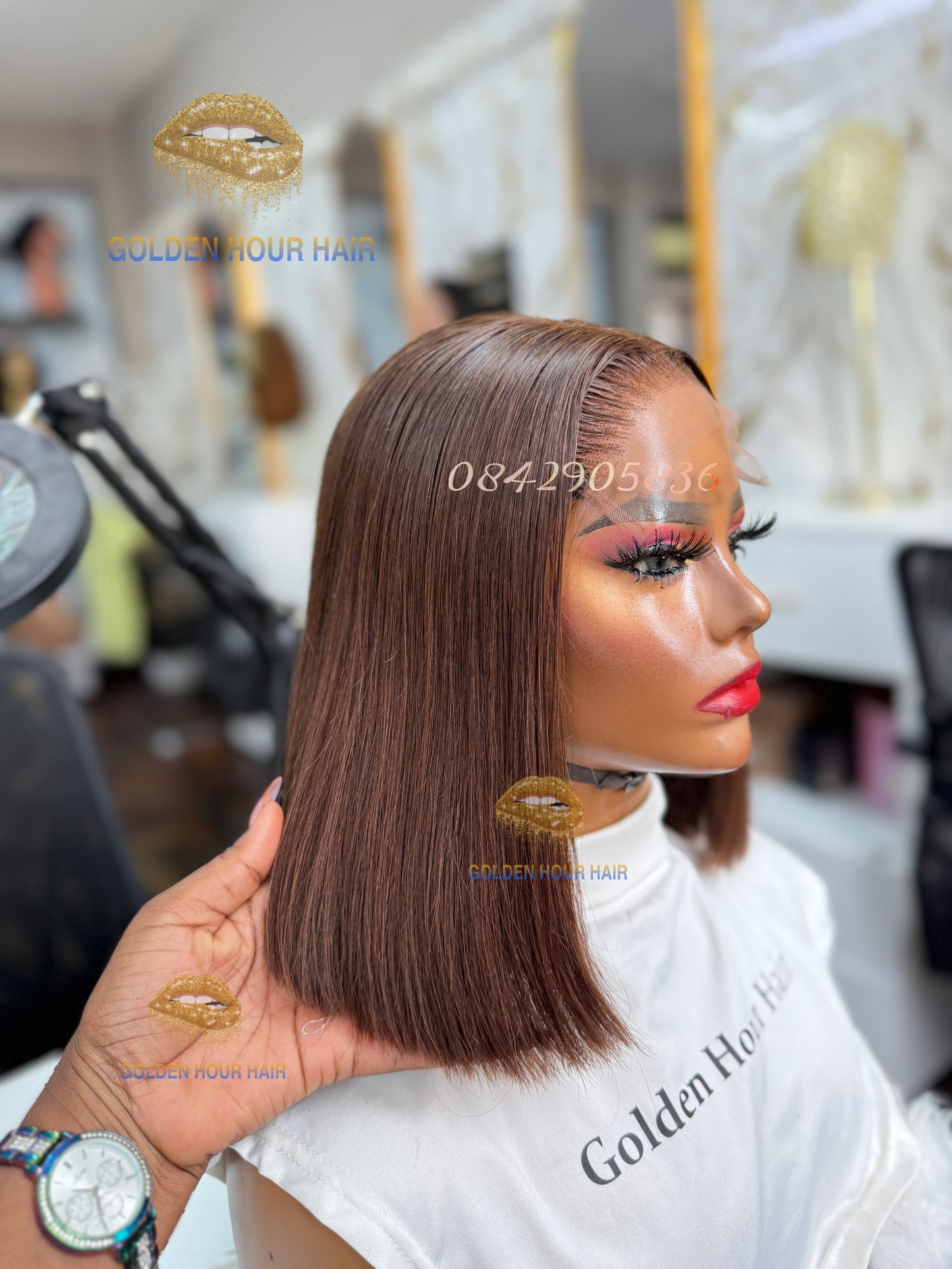 ✨ Chocolate Sleek Bob – Soft Luxury Everyday Wig