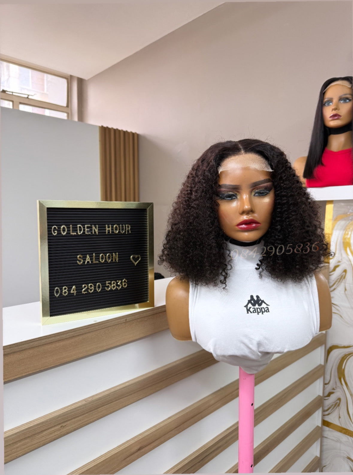 4*4 curly closure wig