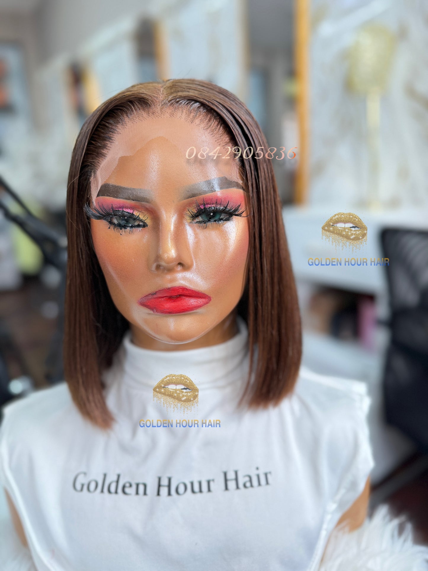 ✨ Chocolate Sleek Bob – Soft Luxury Everyday Wig