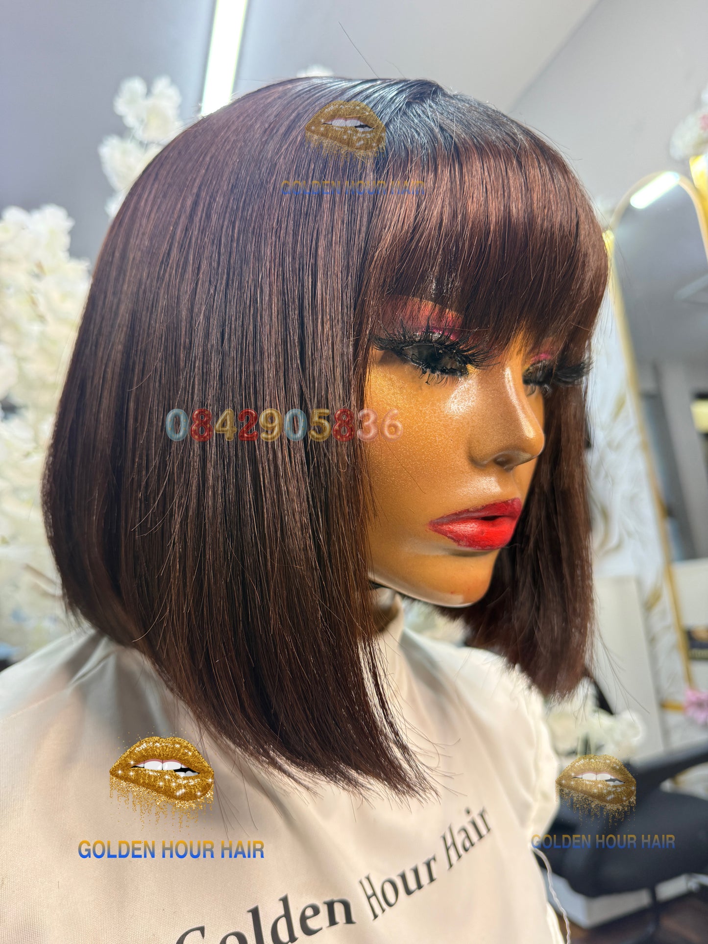 ✨ Vietnam Fringe Bob – Soft Glam Precision Cut