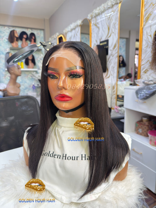 4x4 Double Drawn 14” Luxury Wig 🤎✨