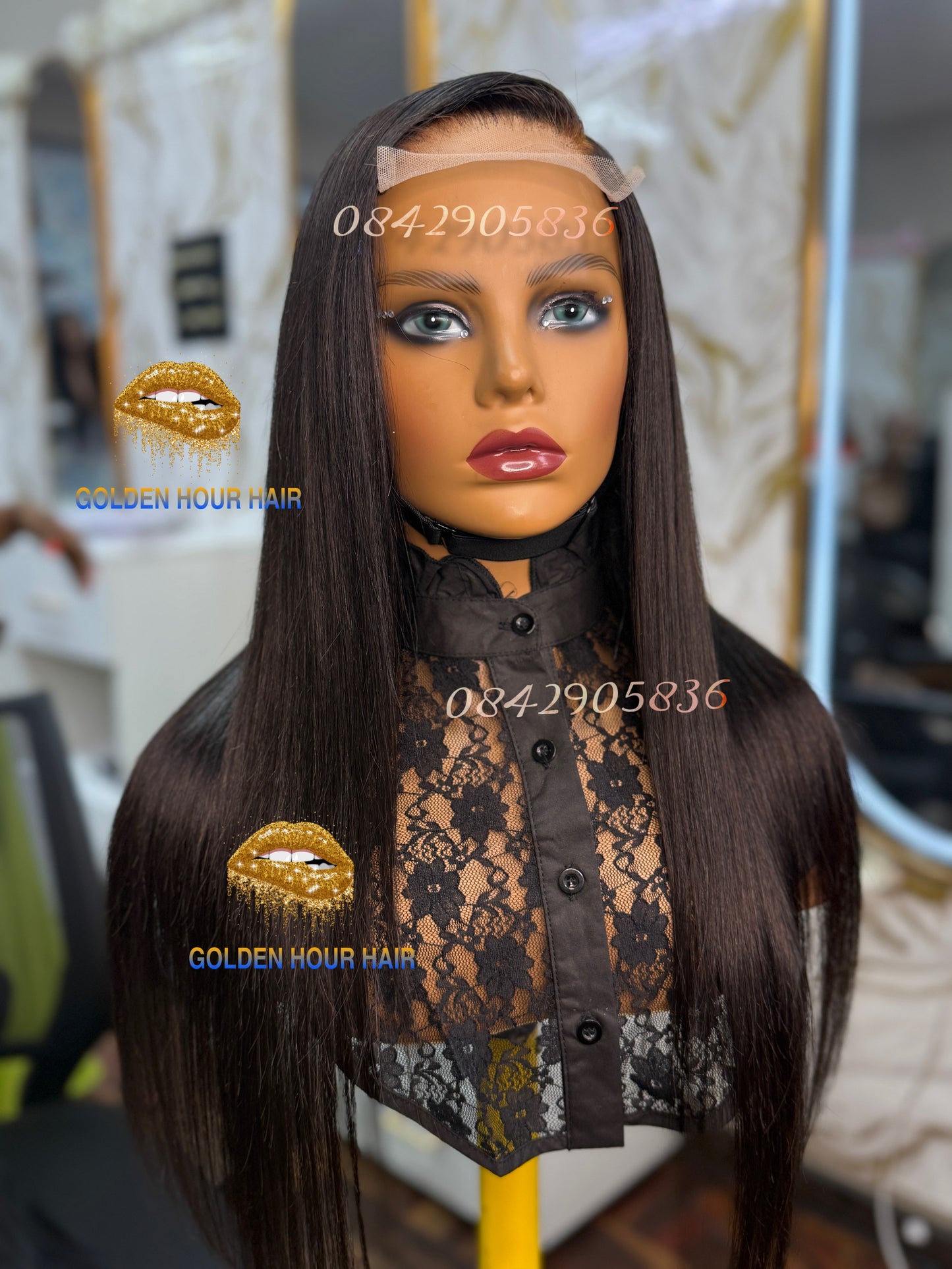 ✨ Long Straight DD Lace Wig – Sleek Luxury Length