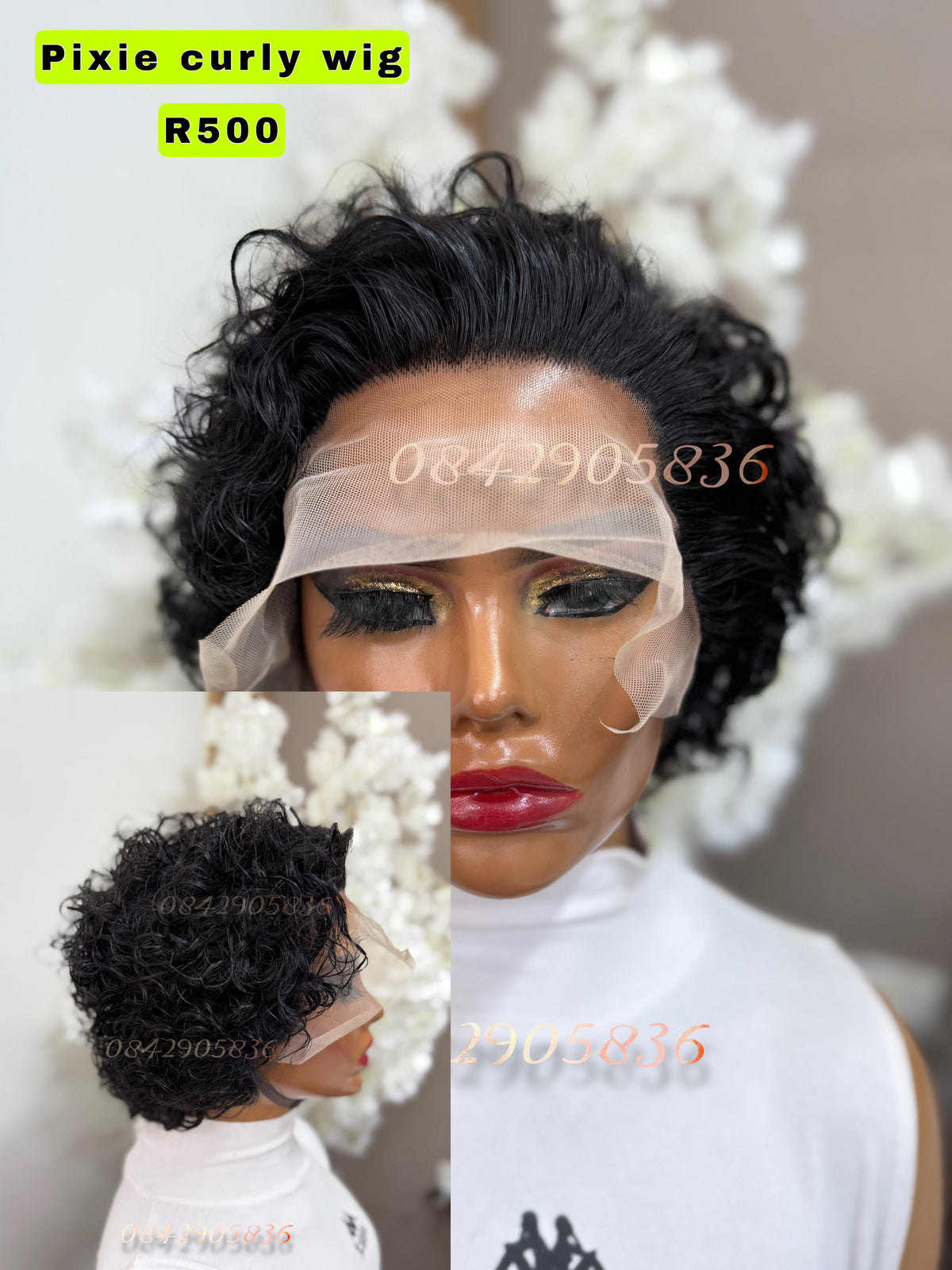 Short Pixie Curly Wig