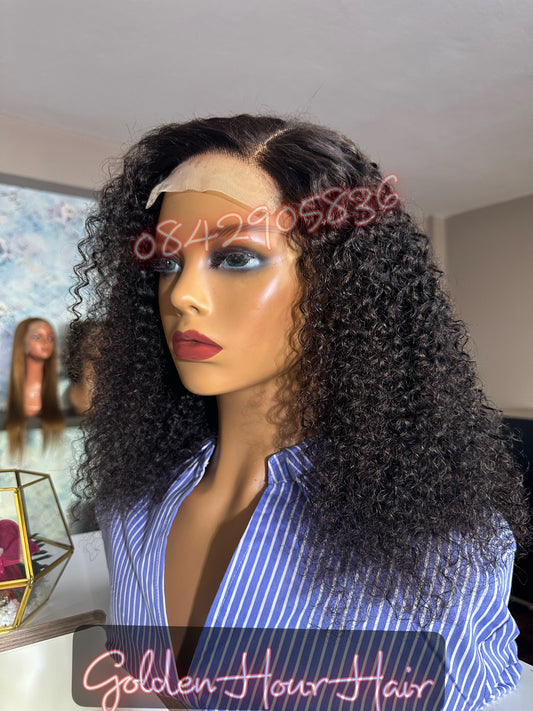 4*4 curly closure wig