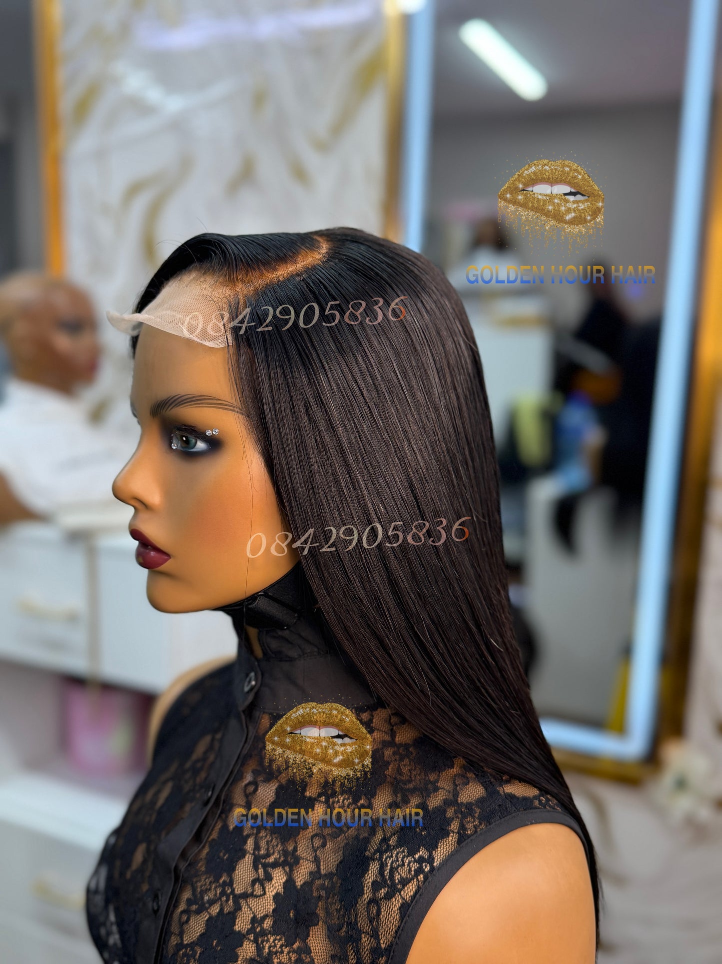 ✨ Long Straight DD Lace Wig – Sleek Luxury Length
