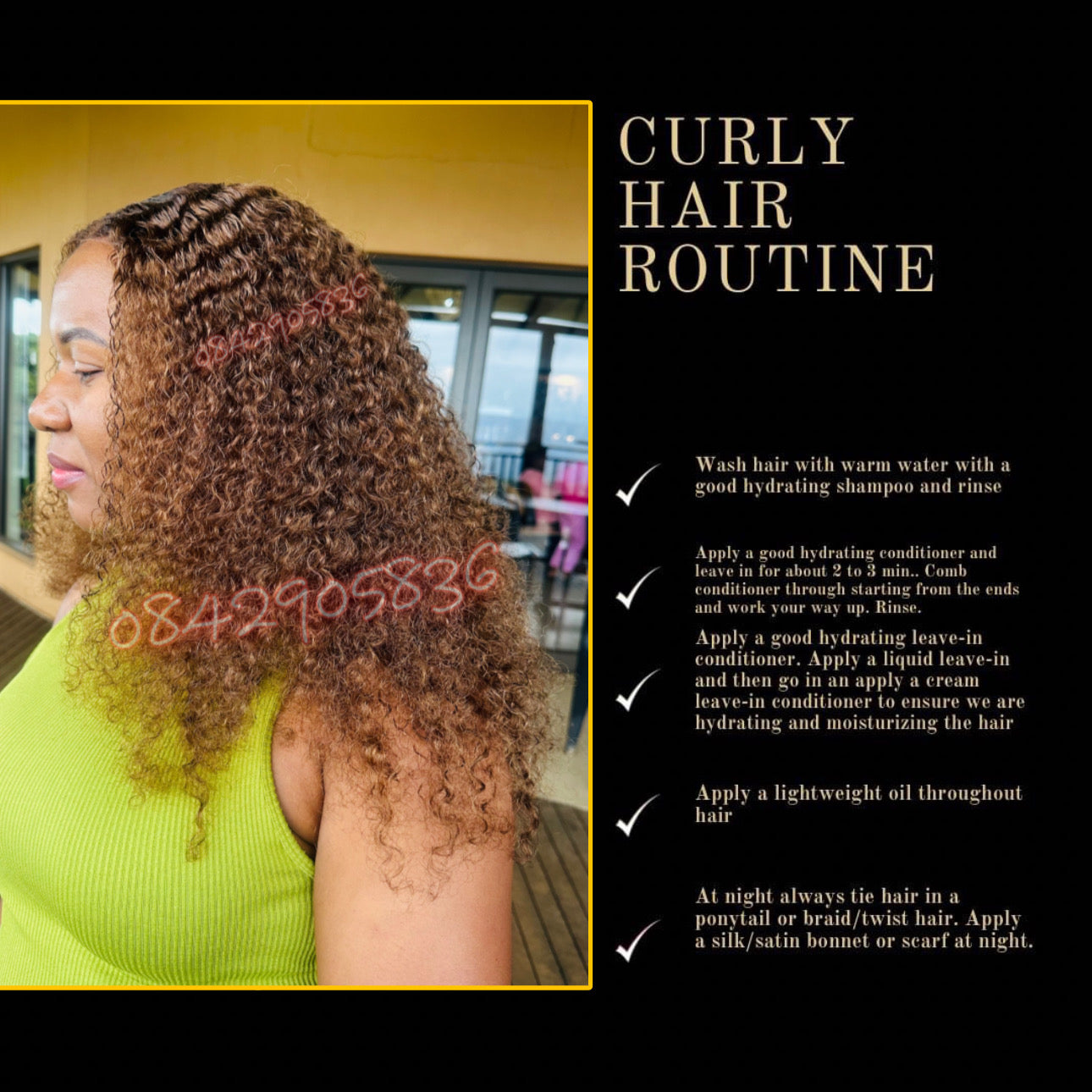 13*4 curly wig