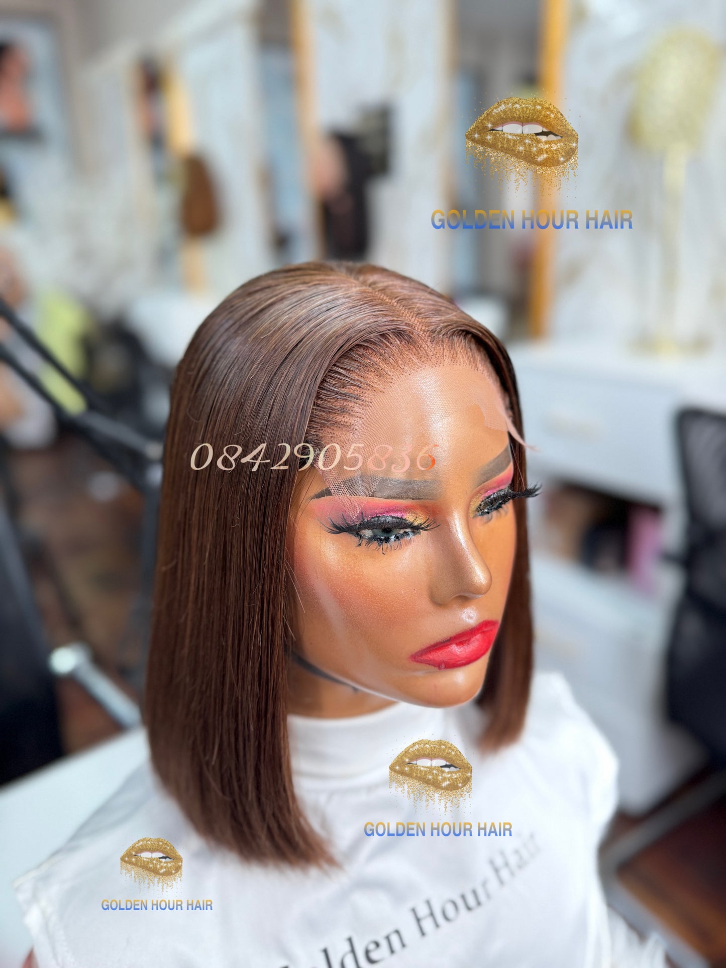 ✨ Chocolate Sleek Bob – Soft Luxury Everyday Wig