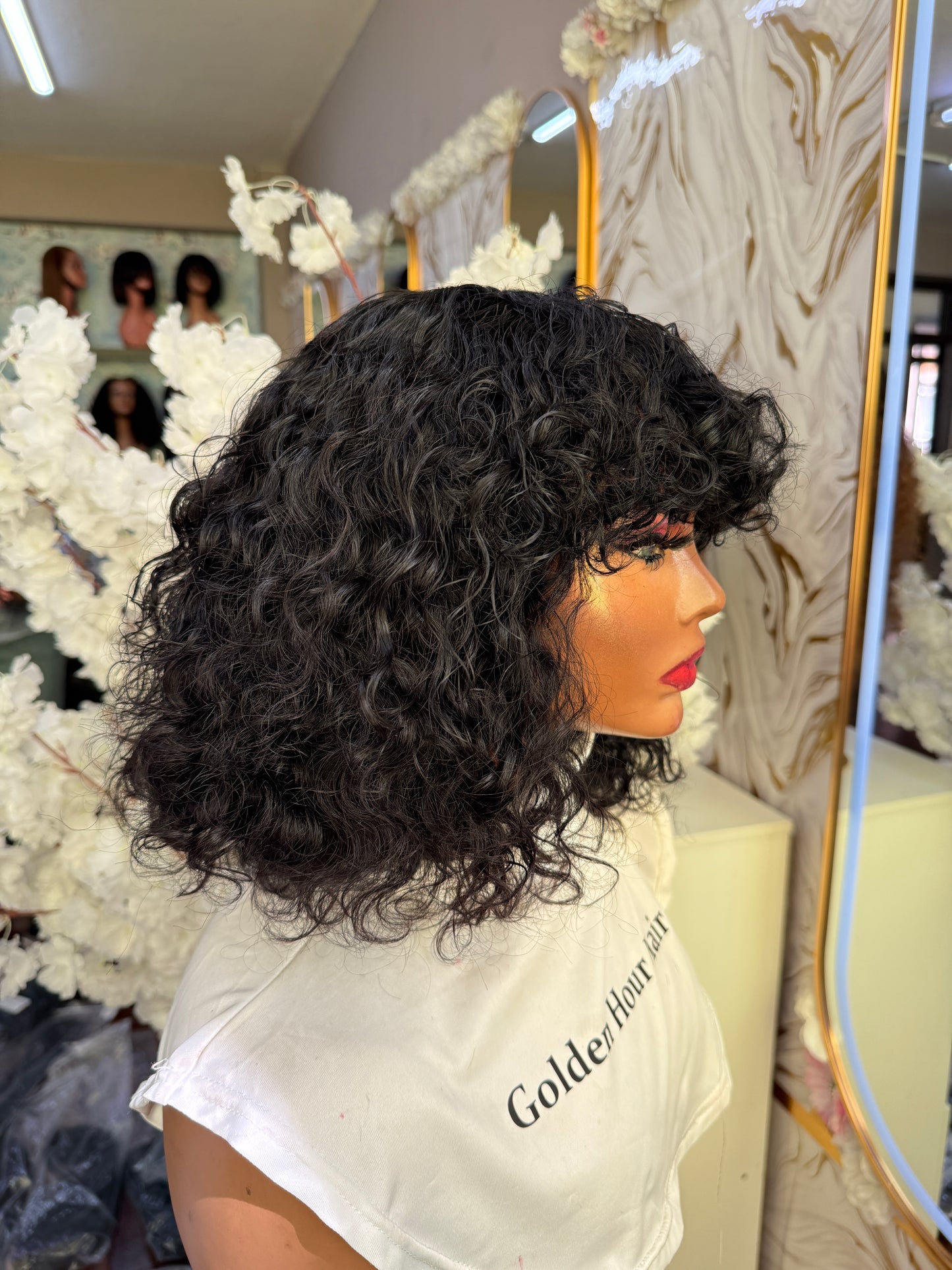 Mongolian fringe curlys