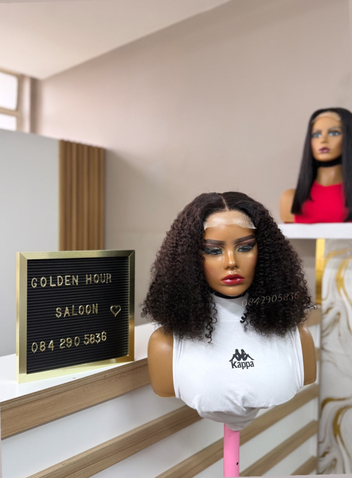 4*4 curly closure wig