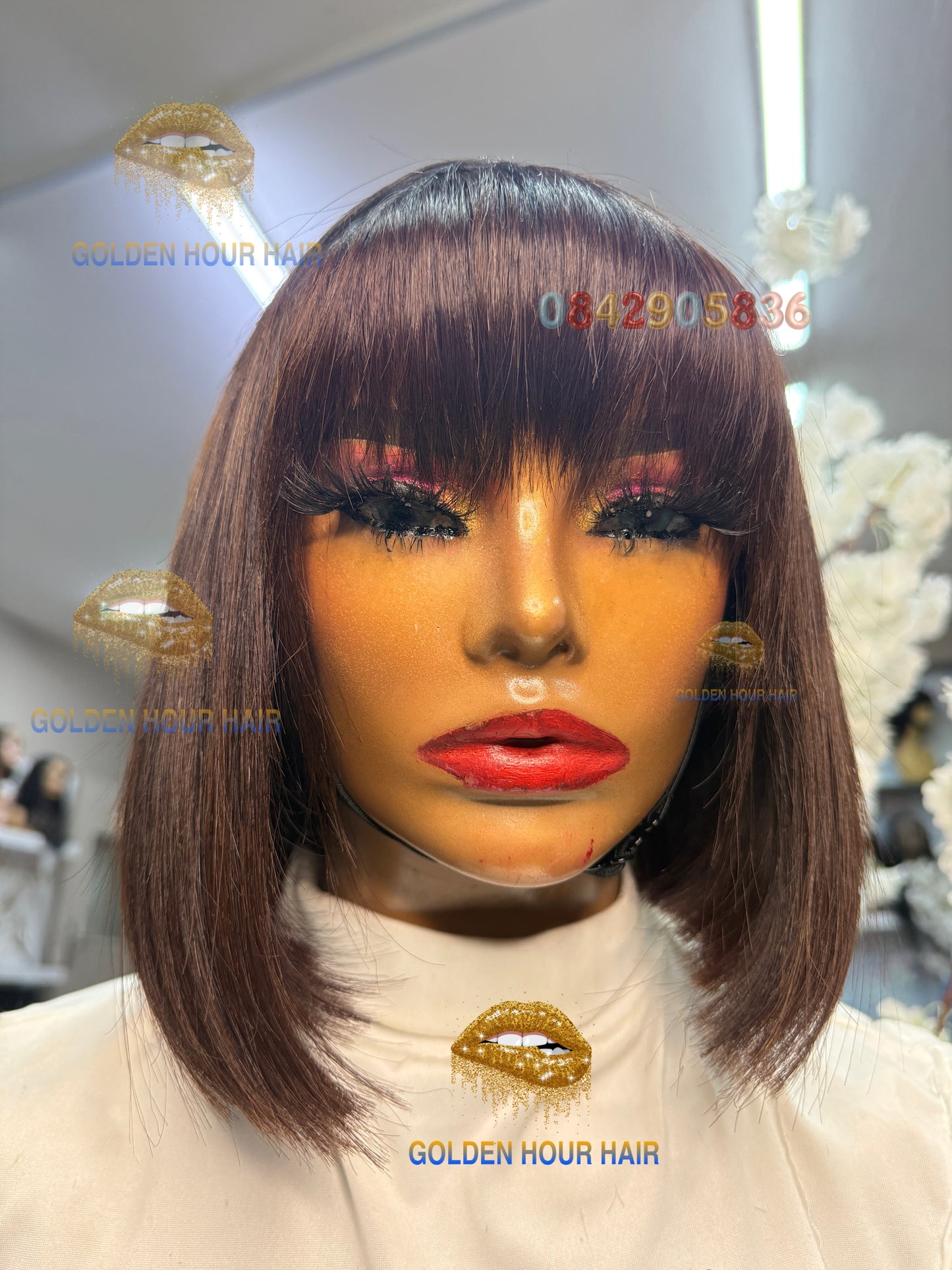 ✨ Vietnam Fringe Bob – Soft Glam Precision Cut