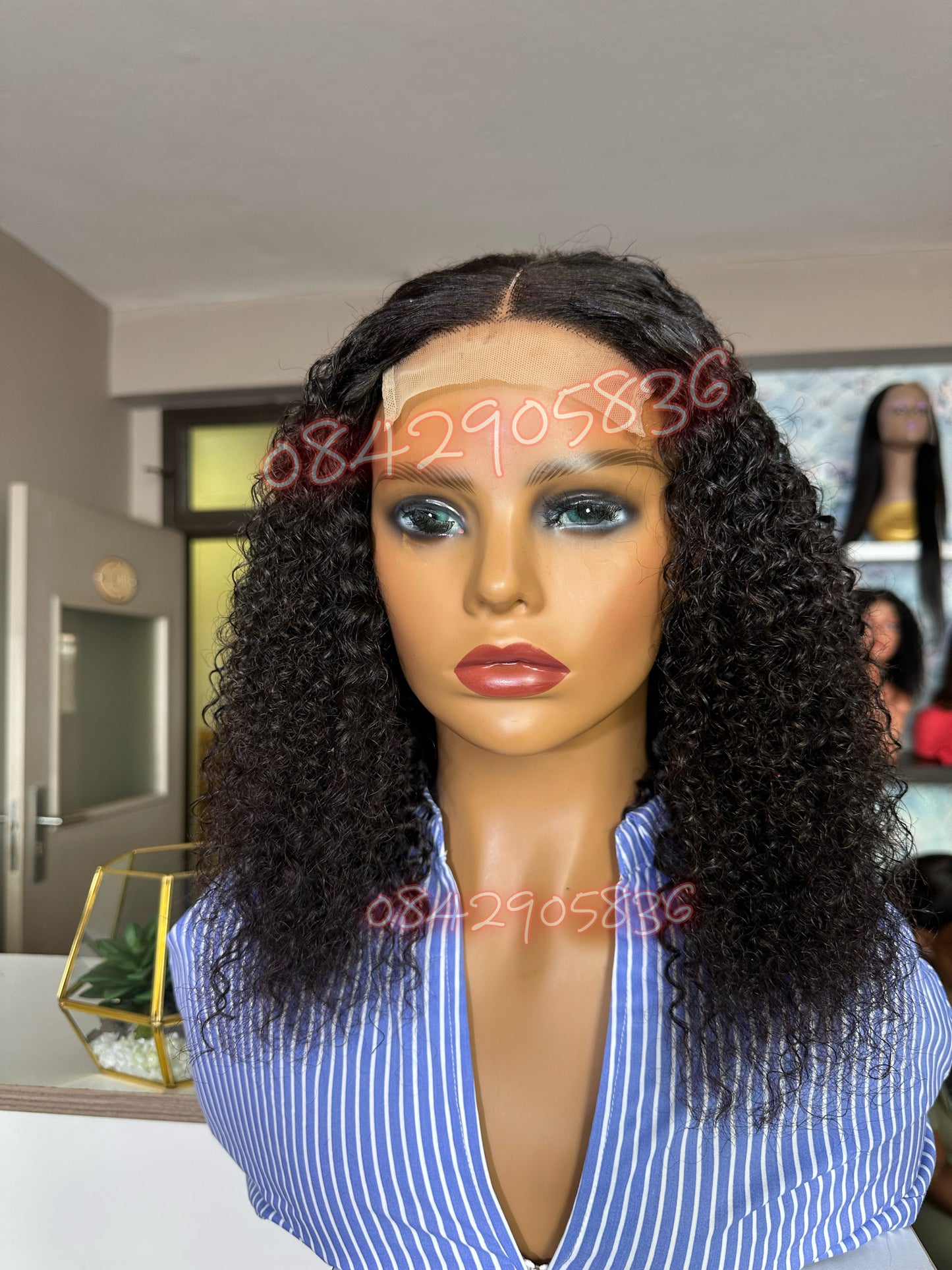 4*4 curly closure wig