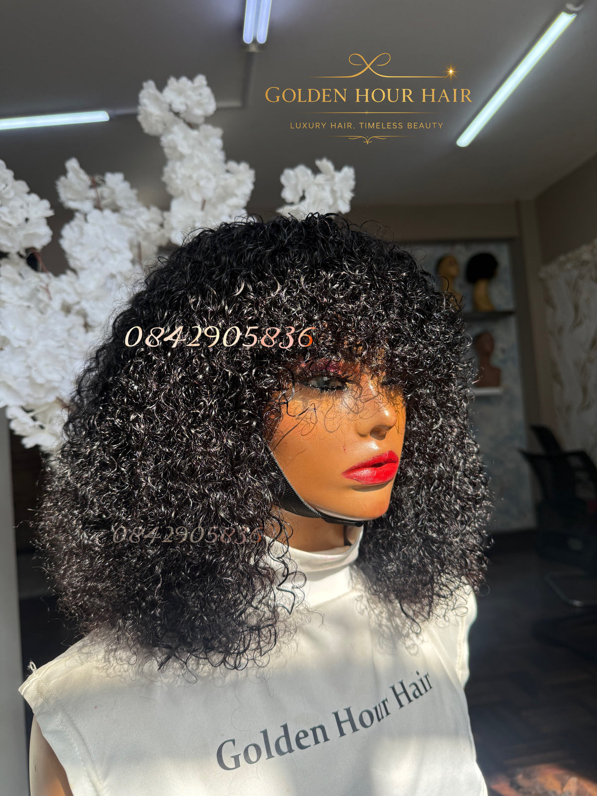 Pixie Curly Fringe Wig