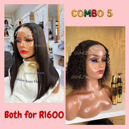 Combo 5 – 14” Straight & 10” Curly