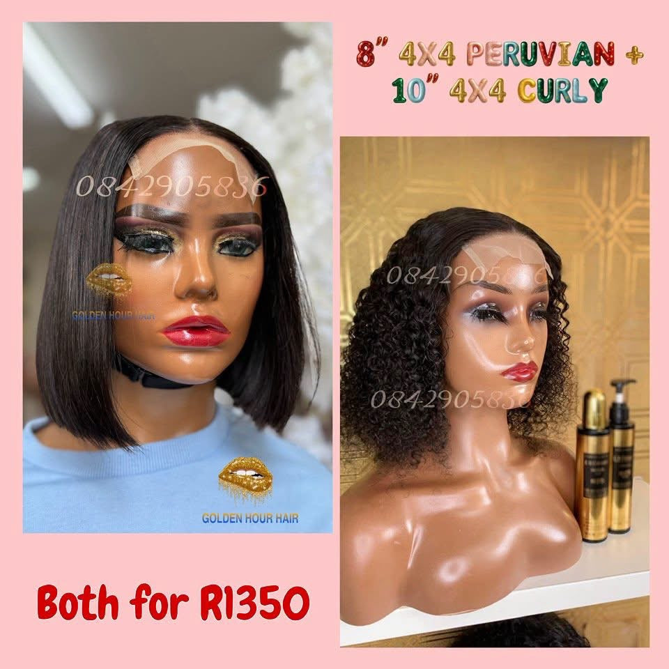 Combo Deal – 8” Straight & 10” Curly